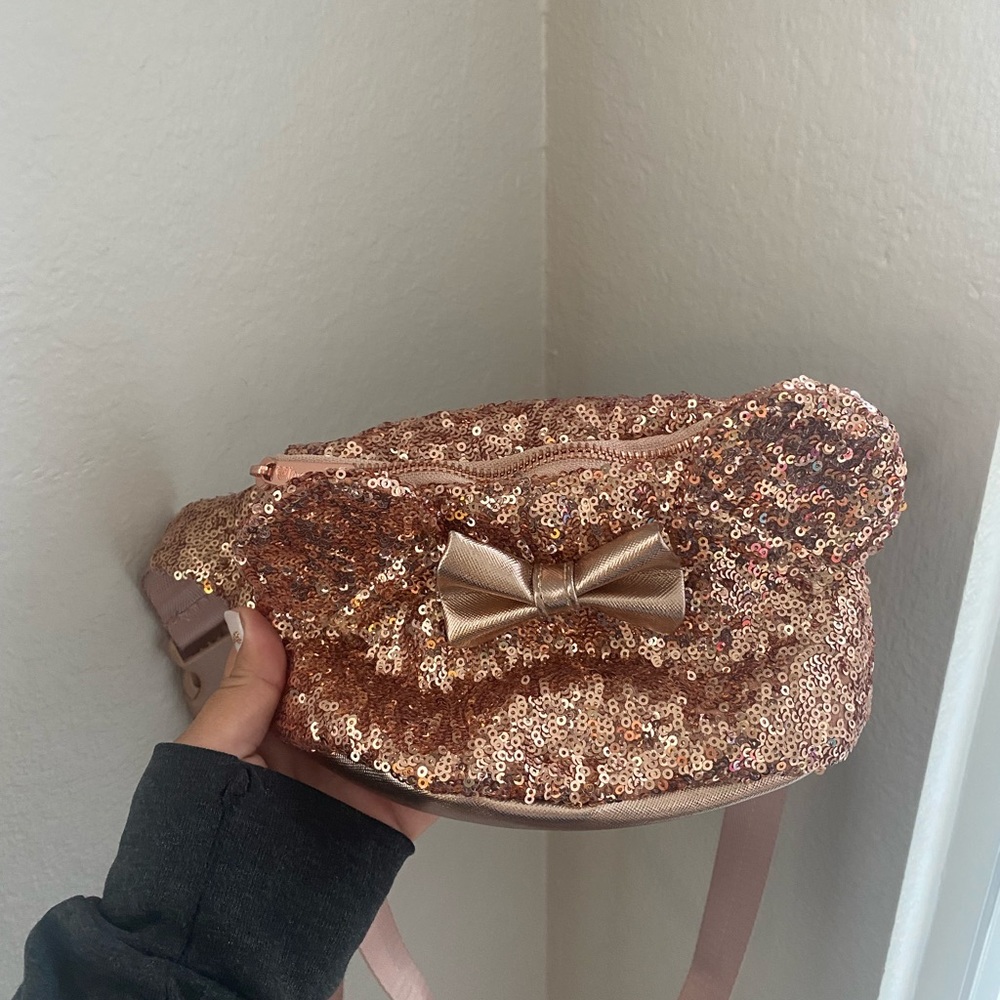 Rose gold Loungefly Fanny pack